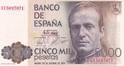 1979 Pick 160 5.000 Pesetas Banco de España Unc