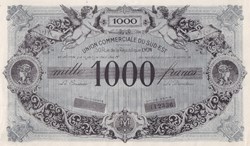 1000 Francs Union Economique du sud est (Lyon)