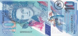 2019 Pick56a  10 EC$ - Dollar des Caraïbes orientales Unc