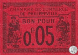 142-12- 7/10/1915 Philippeville 5cts rouge