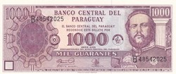 1.000 Guaraníes Banco Central del Paraguay 2002 Unc Pick 221