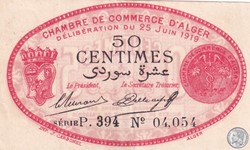 137-11-25/6/1919 Alger 50 cts Cdc.(5)