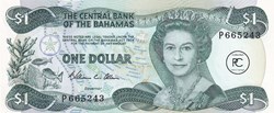 1984    Pick43a  1 $ - Dollar bahaméen Unc