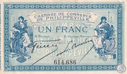142-6- 10/11/1914 Philippeville 1 Franc Cdc