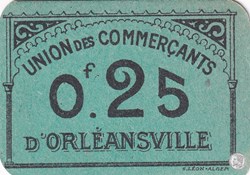 ORLEANSVILLE  -12-  0,25 franc - 1916 (1)