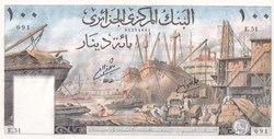 1964  Pick125a    100 د.ج - Dinar algérien SPL