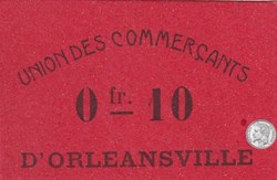 ORLEANSVILLE  -5-  0,10 franc - 1916 -(2)