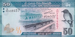 50 Rupees Central Bank of Sri Lanka 2010 Unc Pick 124a