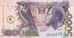 2013 Pick65d 5 000 Db - Dobra santoméen Unc