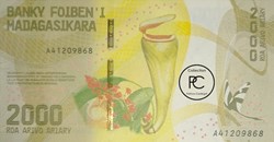 2017 Pick101a 2 000 Ar - Ariary malgache Unc