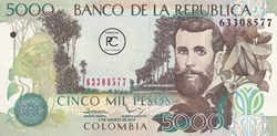 2014 Pick452t 5 000 $ - Peso colombien Unc