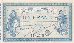 142-2- 10/11/1914 Philippeville 1 Franc Cdc