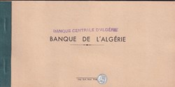 Carnet de chéques  BANQUE CENTRALE D'ALGERIE
