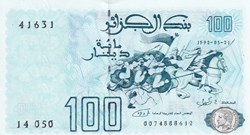 1992 Pick137a 100 د.ج - Dinar algérien Unc (3)