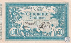 141-4 -10/11/1915 Oran 50 Cts - Série II - Cdc