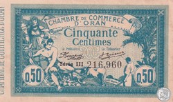 141-4 -10/11/1915 Oran 50 Cts - Série III - Cdc