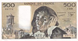 500 Francs Pascal 8.1.1987 J.248 Neuf