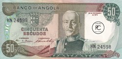 1972   Pick100  50 Escudo angolais  Unc