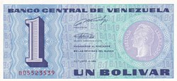 1 Bolívar Banco Central de Venezuela 05.10.1989 Unc Pick 68