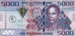 2010  Pick32a  5 000 Le - Leone sierra-léonais  Unc