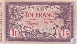 141.23-4/2/1920 Oran 1 Franc série V Cdc