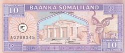1996 Pick2b 10 Sh - Shilling somalilandais Unc