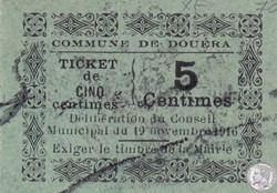 Douéra 1 - 5 centimes - 1916