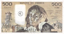 1989 292 Pick156g.3 500 ₣ - Franc français Sup