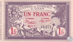 141.23-4/2/1920 Oran 1 Franc série V Cdc