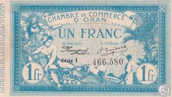 141-8-10/11/1915 Oran 1 Franc Série I Cdc