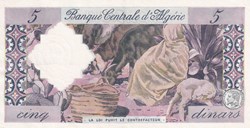 1964 Pick122b   5 د.ج - Dinar-373  W1213- algérien SPL 140€  Version Algérienne