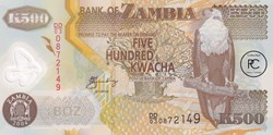 2004 Pick43c 500 ZK - Kwacha zambien Unc