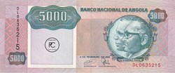 1991  Pick130c   5 000 Kz - Kwanza angolais  Unc