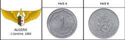 1964  1 Centime