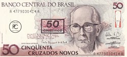 1990  Pick223   50 Cruzeiro brésilien  Unc