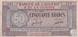 1949 Pick23 Q-44 109 , 50 Francs Khamassi TTB