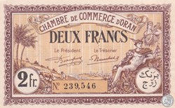 141-35- 18/1/1922 Oran 2 Francs Cdc