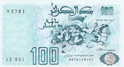 1992 Pick137b 93701 100 د.ج - Dinar algérien Unc (18)