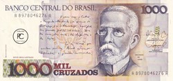 1988 Pick213b 1 000 Cruzado brésilien Unc