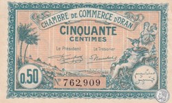 141-25 -25/03/1921 Oran 50 Cts Cdc