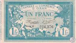 141-8-10/11/1915 Oran 1 Franc Série II Cdc