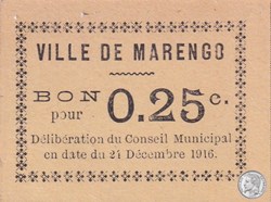 MARENGO 6 - 0,25 franc 1916