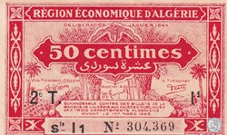 1944 I1 Pick100  0.50 centimes Unc