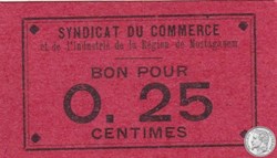 Mostaganem 3 - 0,25 franc - 1916 (2)