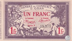 141.23-4/2/1920 Oran 1 Franc série V Cdc