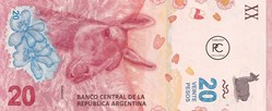 2017 Pick361a 20 $ - Peso argentin Unc