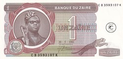 1981   Pick19b.2  1 Ƶ - Zaïre zairéen  Unc