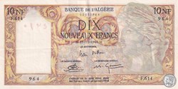 1960 Pick119a.4 10 Franc algérien Sup+