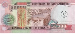 1993  Pick138  50 000 MTn - Metical mozambicain  Unc
