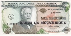 1976  Pick119a  1 000 Escudo mozambicains  Unc